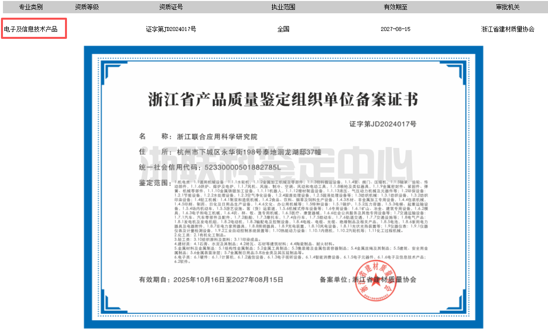 电子产品质量鉴定资质 | 产品质量鉴定机构(图1)